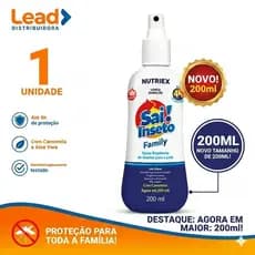 Repelente Spray Sai Inseto Family 200ml com Camomila e Aloe Vera Proteção por até 4 Horas Uso Adulto e Infantil
