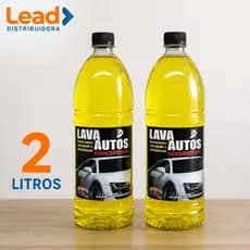 Kit 2 Unidades Lava Autos Mil Milhas 1L Brilho intenso e proteção duradoura para carros e motos