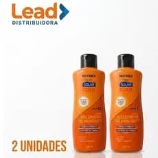 Kit com 2 unidades  loção aceleradora de bronzeado Solar Gold 120ml Nutriex FPS 06 - Pele Dourada e Radiante