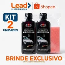 Kit 2 Unidades Renovador De Para-Choques Mil Milhas 200ml Com Brinde Exclusivo Para Carros E Motos Alto Brilho Proteção