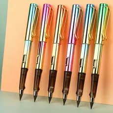 Lápis Infinito Não Precisa Apontar Sem Tinta Ergonômico Apagável Ponta Resistente Colorido