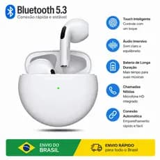 Fone de Ouvido Bluetooth Sem Fio Airs Pro Estéreo Cancelamento de Ruído TWS D23