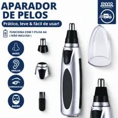 Aparador de Pelos Nariz Elétrico Automático À Prova Dágua Lavável Portátil Barba