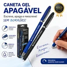 Caneta mágica de gel apagável, ponta de esfera 0,8 mm XZB MAGIC Escrita Perfeita - 826