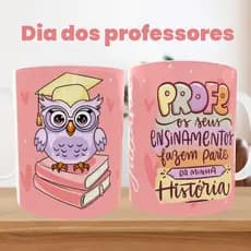 Caneca Personalizada Professor Professora Porcelana + Caixinha de Presente
