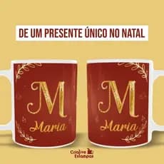 Caneca Natal Xícara Natalina Personalizada Com Nome