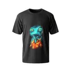 Camiseta Rango Camaleão 100% Algodão Estampa Premium Filme Animação Geek Divertida