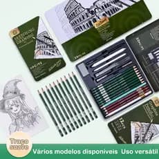 Kit 11/20/28 Pcs Lápis De Desenho Carvão Para Esboço Profissional Artista Material De Arte Papelaria