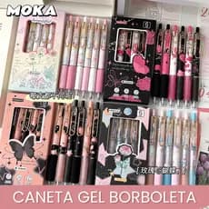 6Pcs/Box Minimalista Caneta Gel Borboleta 0,5mm De Alta Qualidade De Secagem Rápida Papelaria