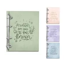 Fichário Personalizado Caderno Argolado Reposicionável – Colegial 80 folhas | Miolo 90g (pautado/quad/pontilhado)