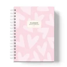 Planner 2026 A5 – Agenda Feminina com Capa Dura, Financeiro e Organização - Coração Fofinho