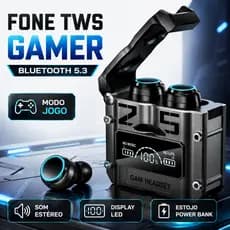 Novo TWS M25 Fone De Ouvido bluetooth 5.3 Sem Fio À Prova D'água 9D Stereo Sports Earbuds LED Microphoe