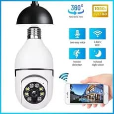 KIT 3 Câmera segurança wi-fi ip sem fio V360 encaixe lampada aplicativo ptz full HD visão noturna
