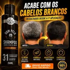 Shampoo Capilar Escurecedor Cobre Os Grisalhos Facilmente 250ml - DOM PELO