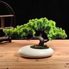 Bonsai Artificial de Plástico - Decoração Realista para Casa e Escritório