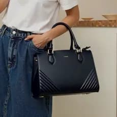 Bolsa de couro carteira Bolsas para meninas Textura premium com Novo modelo 2026