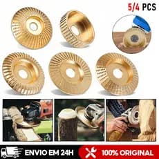 Disco de Desbaste de Madeira 100mm para Esmerilhadeira moedor de madeira 16/22 mm Diâmetro interno