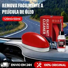 Escova de limpeza de filme de óleo de vidro de carro 120ml Limpador de óleo para vidros de carro