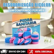 Kit 4/8 pastilhas aromatizantes para caixa acoplada e vaso Sanitário Limpa, Desinfeta e Perfuma