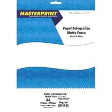 Papel Foto Matte Fosco 90g Tamanho A4 100 Folhas Branco