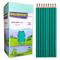Caixa de Lápis Grafite Masterprint Eco Hb Nº2  Kit 144 Unidades