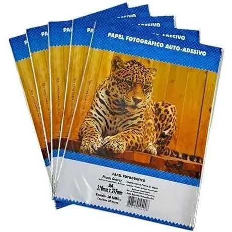 Papel Fotográfico Adesivo A4 Glossy 80g 400 Fls Masterprint