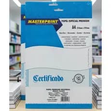 Papel Certificado Opaline Offset Diploma Liso 180g A4 50 Fls