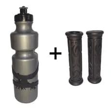 Garrafa + Punho para Bicicleta Bike Acessório Caramanhola Luvinha