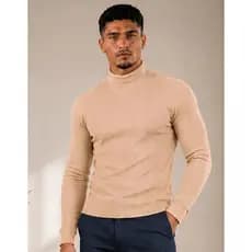 Casaco Cacharrel Masculino Gola Alta Canelado Blusa De Frio