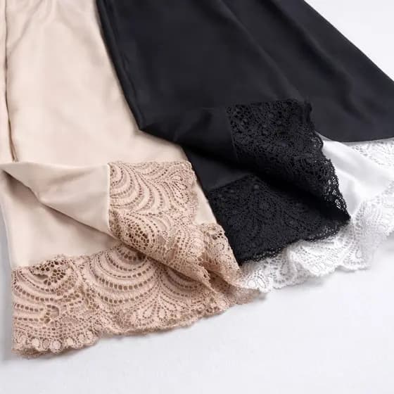 kit 4 Anagua Saia Saiote Feminino Renda Moda Senhora Segunda Pele