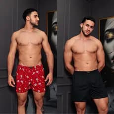 Kit 2 Pijamas Masculino Short Cueca Samba Canção Micro Fibra Fresquinho