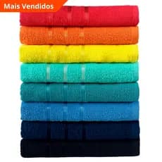 Kit 10 / 05 Toalhas de Rosto Grande Felpudas 100% Algodão para Salão StoffHaus
