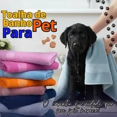Kit 10 Toalha de Banho para Pets/Petshop Toque e Maciez 100% Algodão Carinho e Conforto