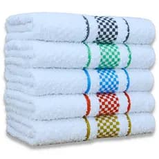 Kit 10 Pano de Prato Atoalhado Copa Premium p/ Cozinha 45x70cm 100% Algodão Felpudo 370g/m²
