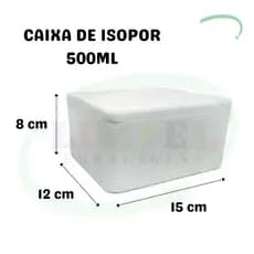 Caixa Térmica de Isopor 500ml para Transporte de Medicamentos e Insulina