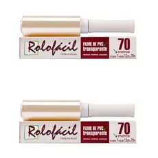 Plástico Filme PVC 12cm x 70 Metros - Esticável e Resistente -Estética Multi Uso