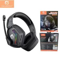 Fone de Ouvido Headset Sem Fio Gamer Bluetooth 5.0 LED RGB com Microfone Original Autêntico H'maston