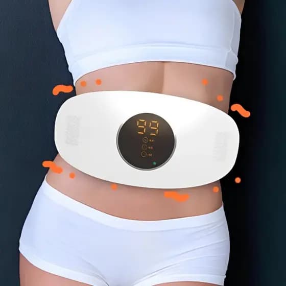 Massageador Abdominal Elétrico com Infravermelho Vibração e Estímulo da Digestão para Redução de Medidas