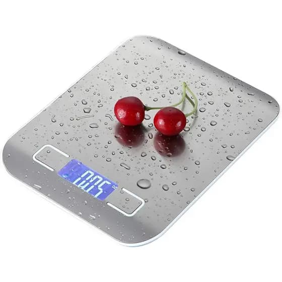 Balança Digital de Cozinha em Inox com Alta Precisão e Visor Digital – Capacidade até 10kg