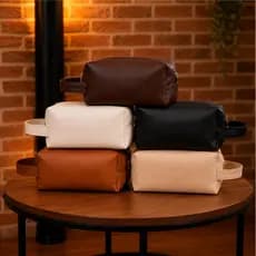 Kit 6 Necessaire Masculina e Feminina Multiusos para Viagem Modelo Unissex Cores Variadas