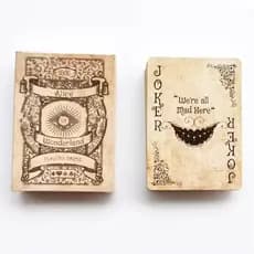 ORIGINAL Baralho Vintage Alice no País das Maravilhas Poker 54 Cartas Retrô Alice in Wonderland