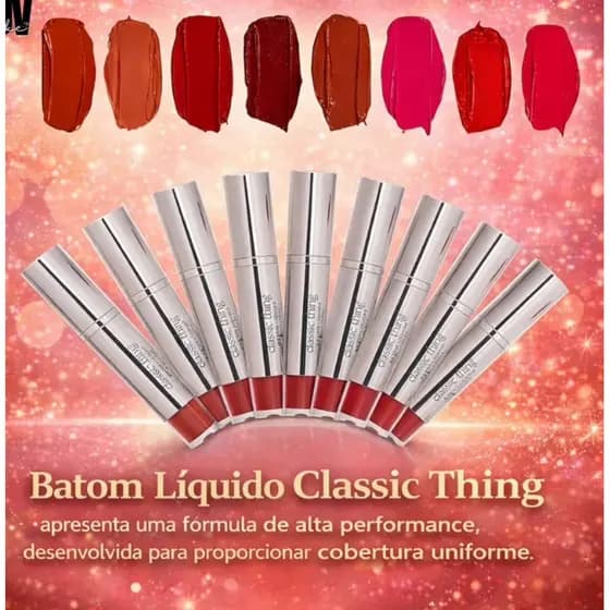 Batom Líquido Fosco Cremoso Blow Classic Thing Ruby Rose Cores Lindas