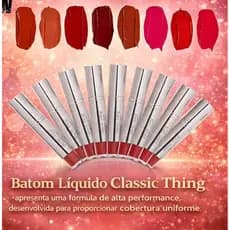 Batom Líquido Fosco Cremoso Blow Classic Thing Ruby Rose Cores Lindas