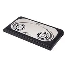 Cooler Para Notebook Midi Md-0058Z / 1500Rpm / Com 2 Ventiladores / DV 5V - Preto/Prata