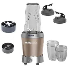 Liquidificador Portátil 1000W 8 em 1 Tigre Cook EK-2305 | Copo Tritan + Moedor + Tampa Viagem 220V