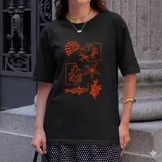 Camiseta Confort T-shirt Feminina''MARABERTO''Premium Fio 30.1Alta Qualidade Envio Imediato - 962