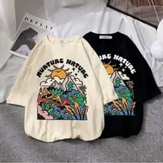 Camisa Camiseta Oversized Unissex Nature Pisicodelic Estilo Grande