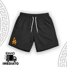 Bermuda Short Tectel Modelo Premium ''LA AMARELO'' Confortavel Academia Envio Imediato - 782