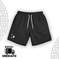 Short Estilo Academia Bermuda Treino Praia ''BRILHOCLEAN'' Premium Confortavel Envio Imediato - 842
