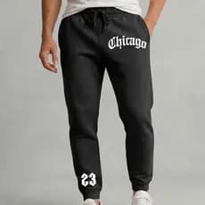 Calça Moletom Masculina Estilo Street Confortável Chicago 23
